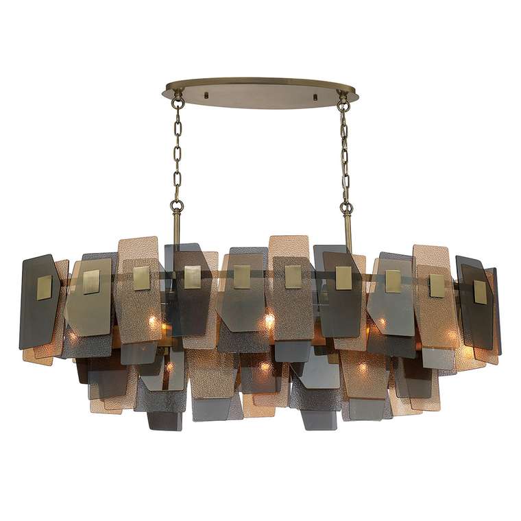 Подвесная люстра POINT SP13 (стекло, цвет дымчатый)