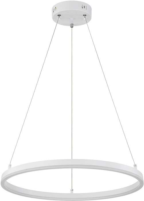 Люстра led подвесная с пультом (+ночной режим) Escada Void 10254/1LED 43W White APP (Умный дом) кольцо