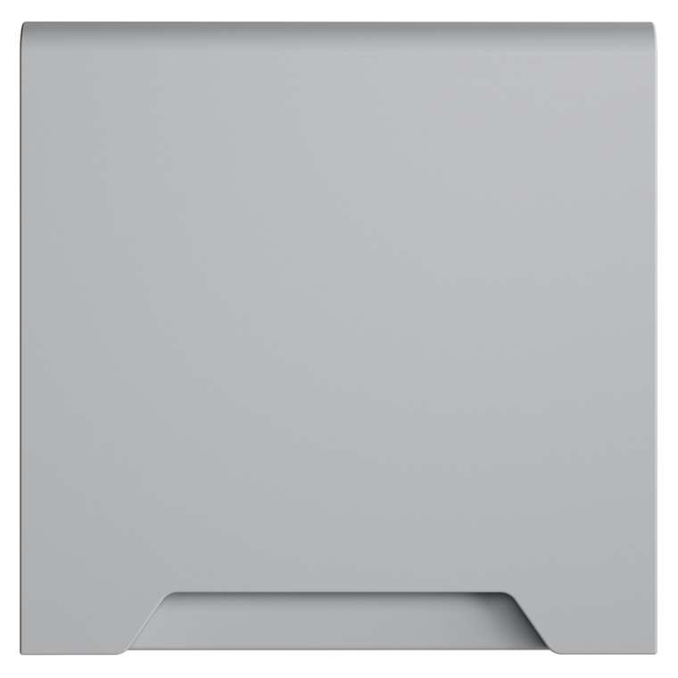 Накладка для розетки с заземлением, защитными шторками и крышкой, S70 (серый)