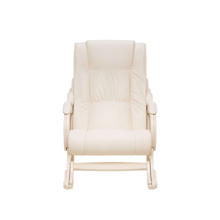 Кресло-качалка Модель 77 бело-молочного цвета