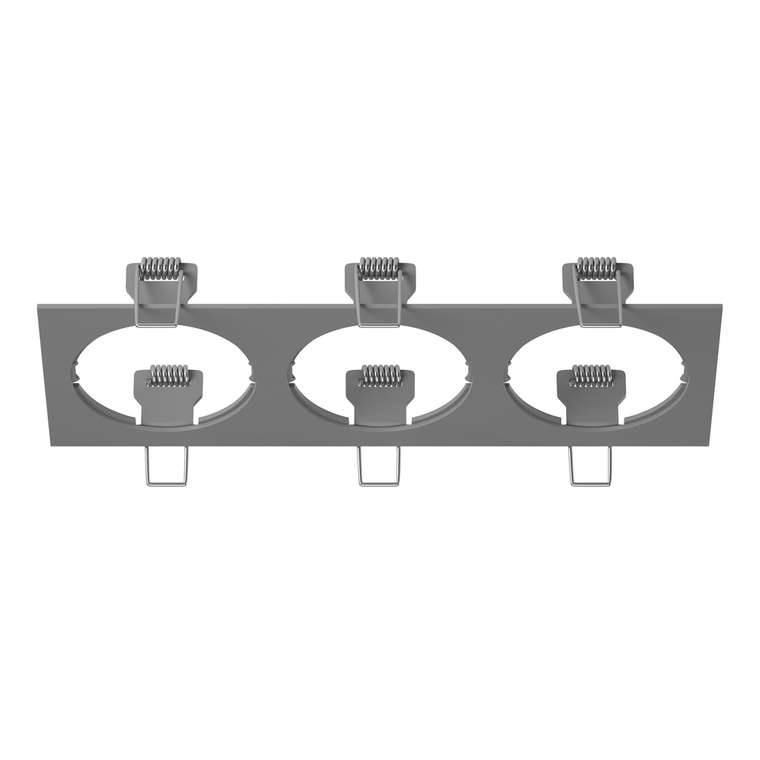 Рамка INTERO 16 Triple QUADRO СЕРЫЙ