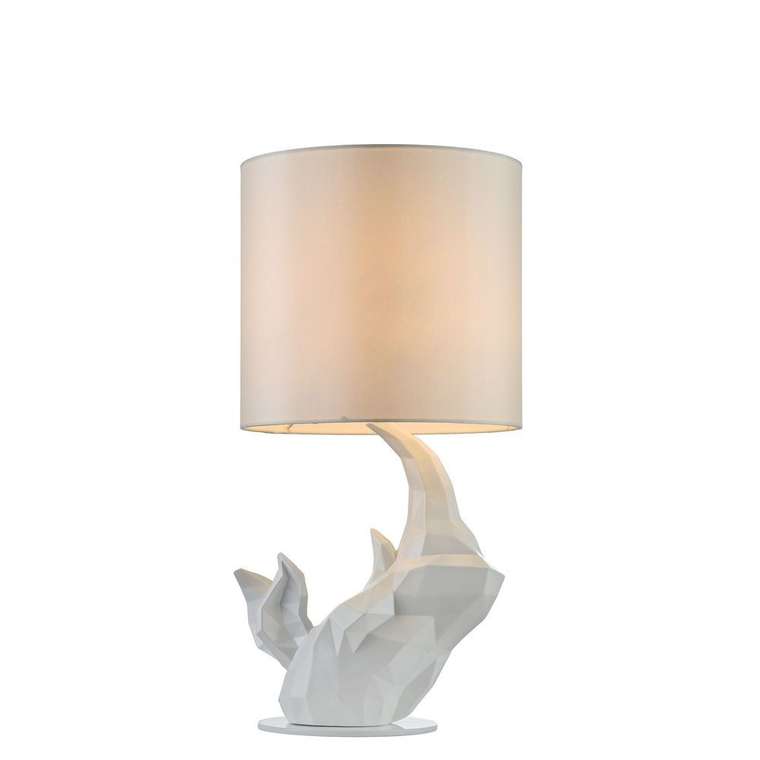 Настольная лампа Nashorn белого цвета