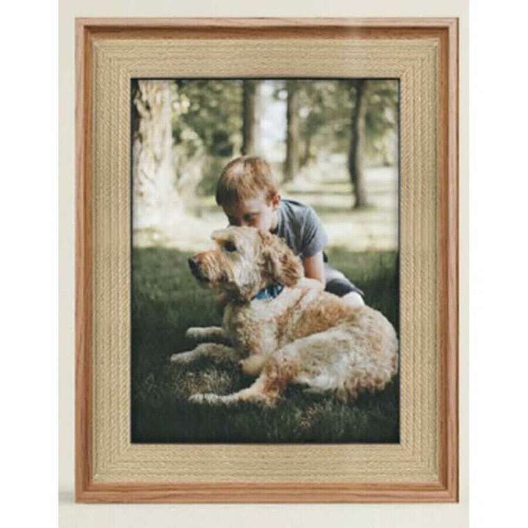 Фоторамка Натуральный Деревянный Пластик Деревянный MDF 26,5 x 2 x 32 cm