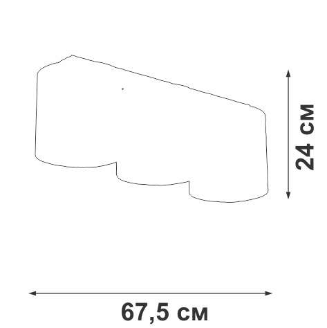 Потолочный светильник V2881-1/3PL (ткань, цвет бежевый)