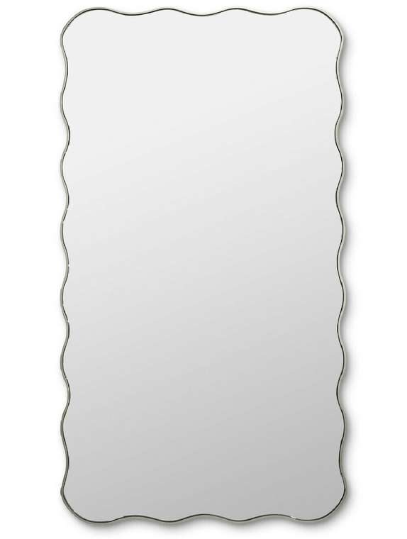 Настенное зеркало Fancy XL 80х170 серебряного цвета