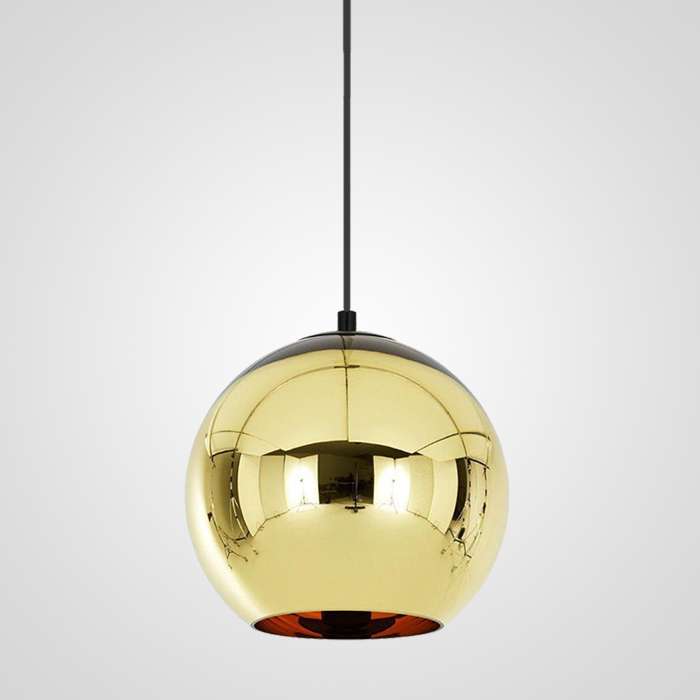 Подвесной светильник Copper Shade D25 золотого цвета