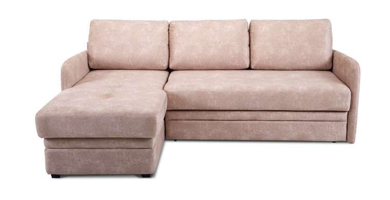 Угловой диван-кровать Флит бежевого цвета
