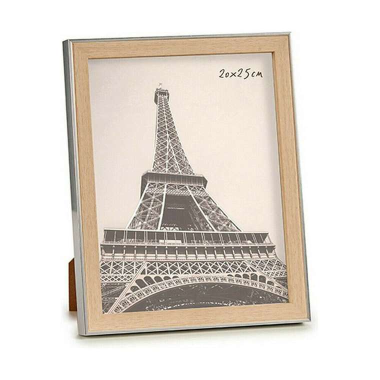 Фоторамка 23 x 27 x 2 cm Серебристый Коричневый Пластик Cтекло (6 штук)