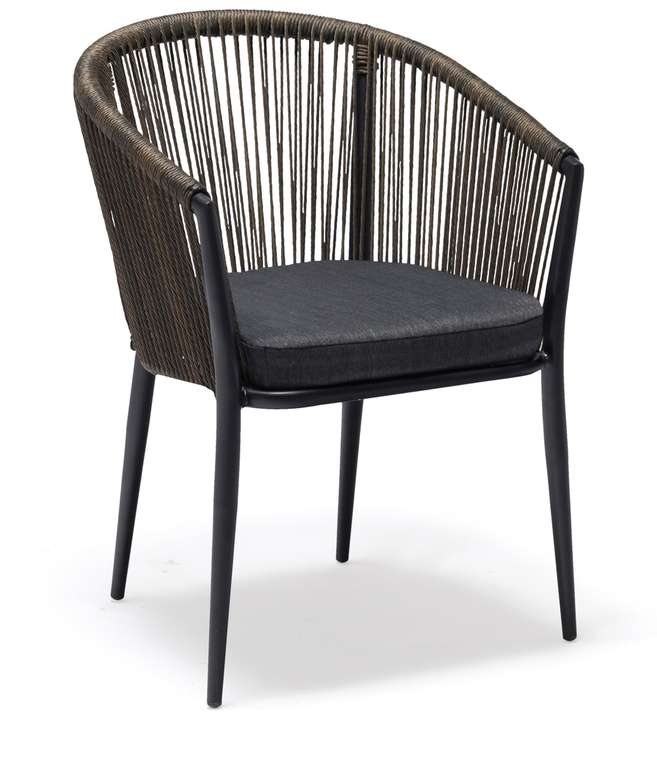 Кресло Merida черно-коричневого цвета