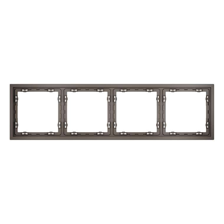 Рамка пластиковая VOLTUM S70 на 4 пост, (капучино)