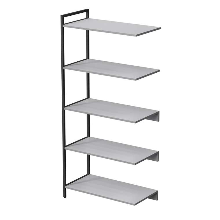Стеллаж промежуточный 10СПС.5.800 средний 5 полок серого цвета