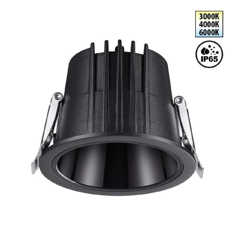 Встраиваемый светильник Lang 359425 (алюминий, цвет черный)