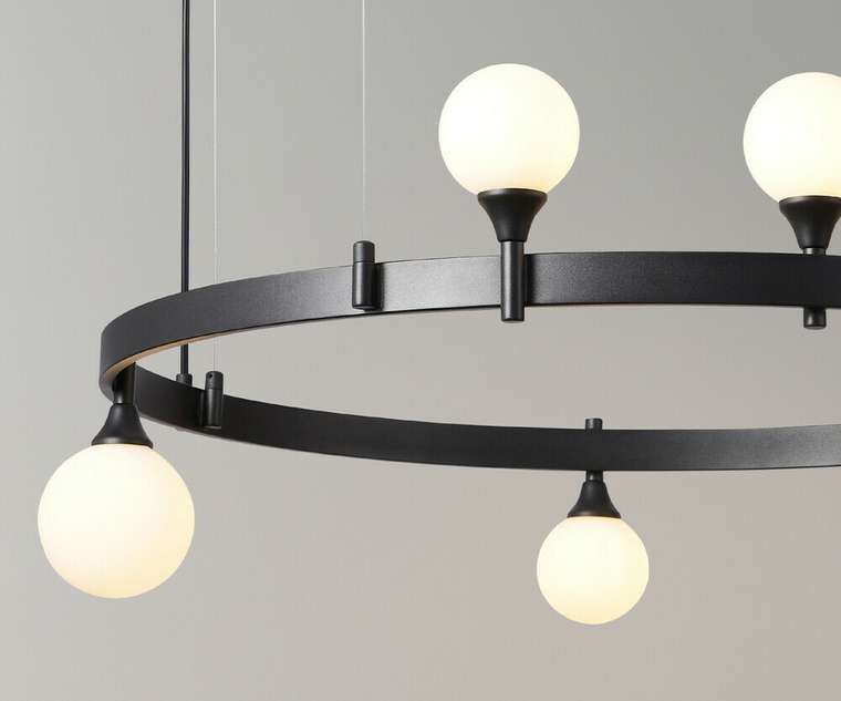 Люстра Бьянки черный d82 h120 G9 6*7W