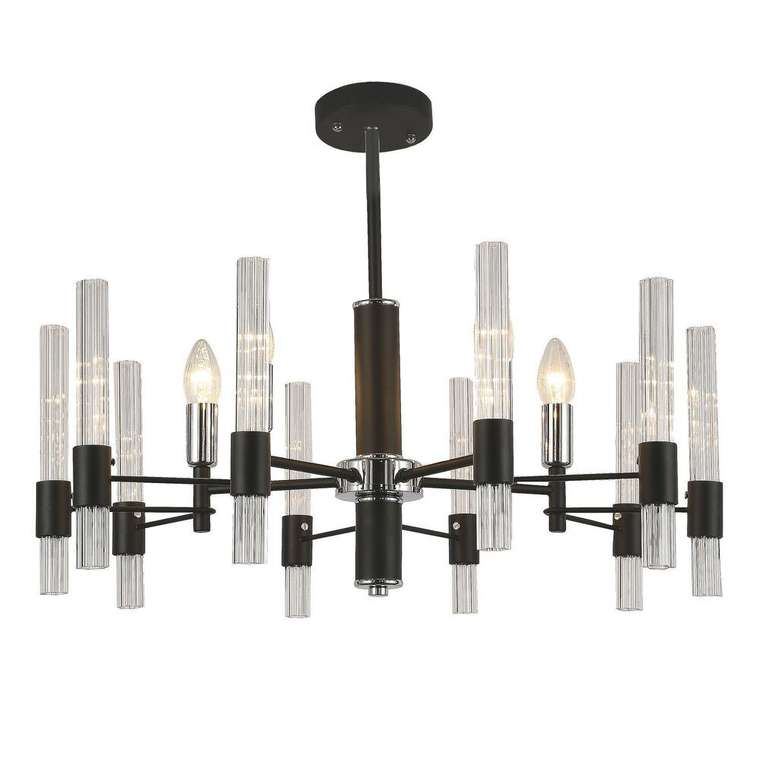 потолочная люстра Supreme прозрачный металл, стекло 5*E14*40W, excluded