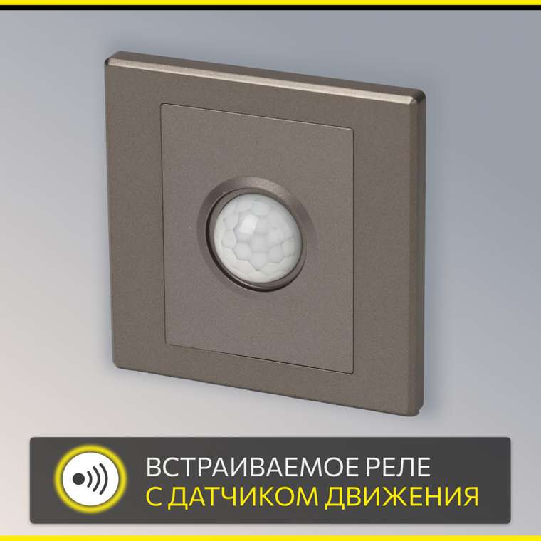 Citilux Скалли CLR005KS1 Встраиваемое реле с датчиком движения Графит