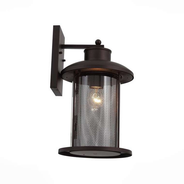 Уличный настенный светильник Lastero коричнево-серого цвета