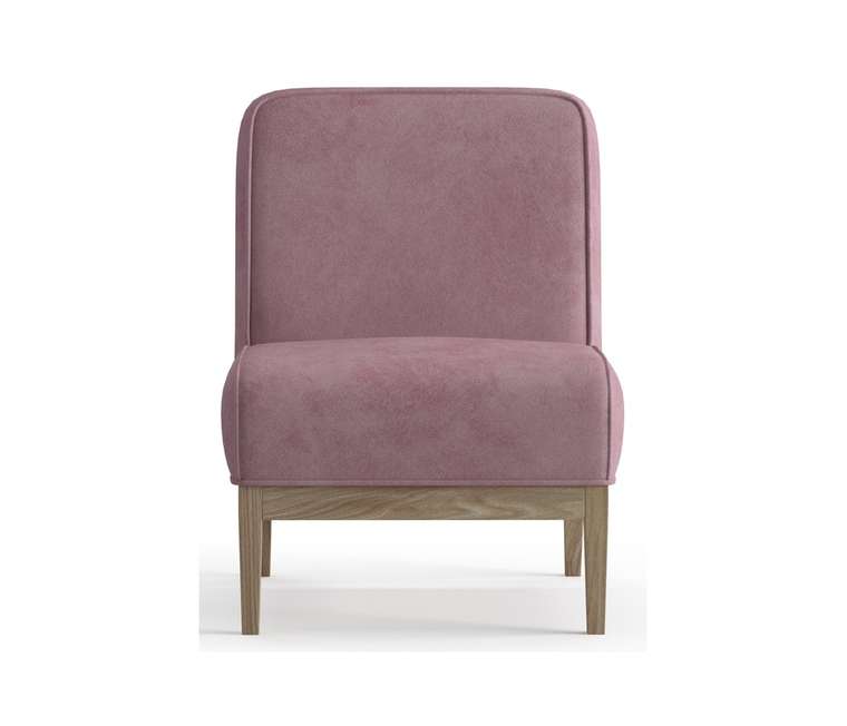 Кресло из велюра Арагорн темно-розового цвета