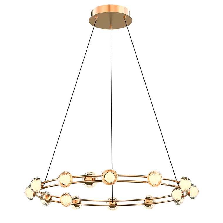 подвесная люстра Rondell металл, акрил 15*LED*3.6W, 3850LM, 4000K, CRI>90, included