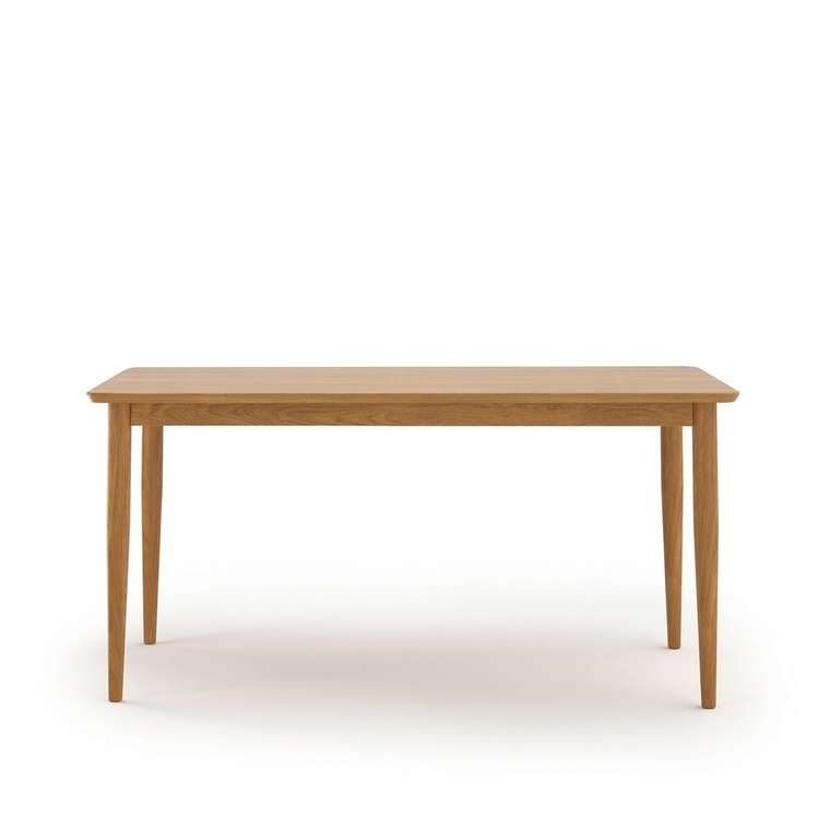 Обеденный стол с удлинениями Quilda коричневого цвета