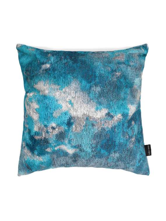 Декоративная подушка Delphi сине-бирюзового цвета