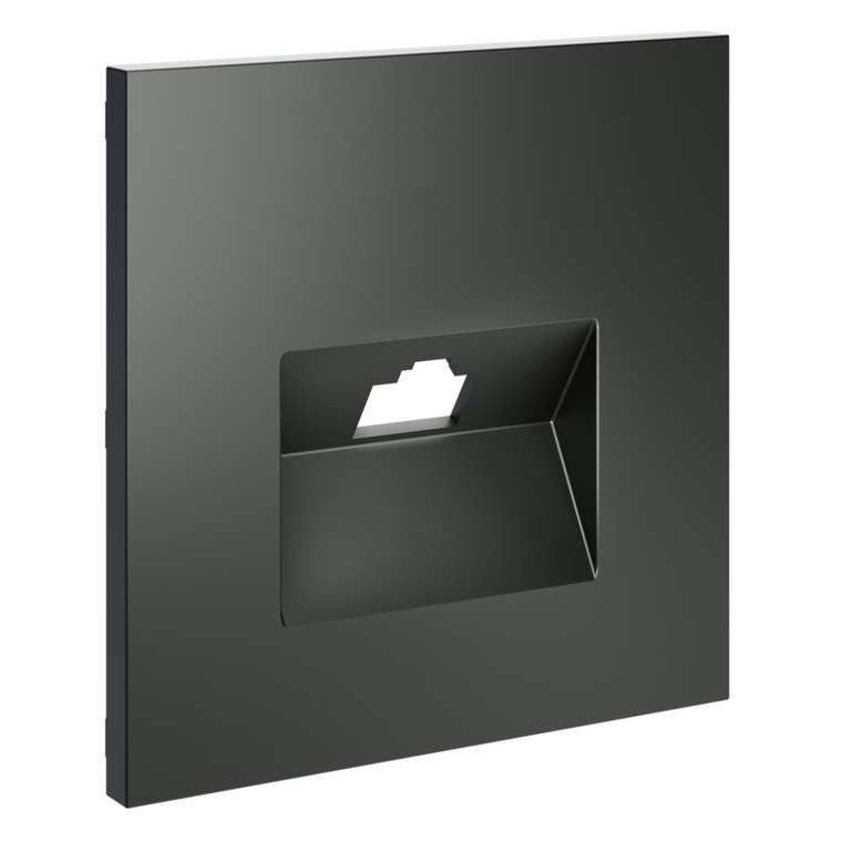 Накладка для розетки компьютерной RJ45 кат.6, S70 (титан)