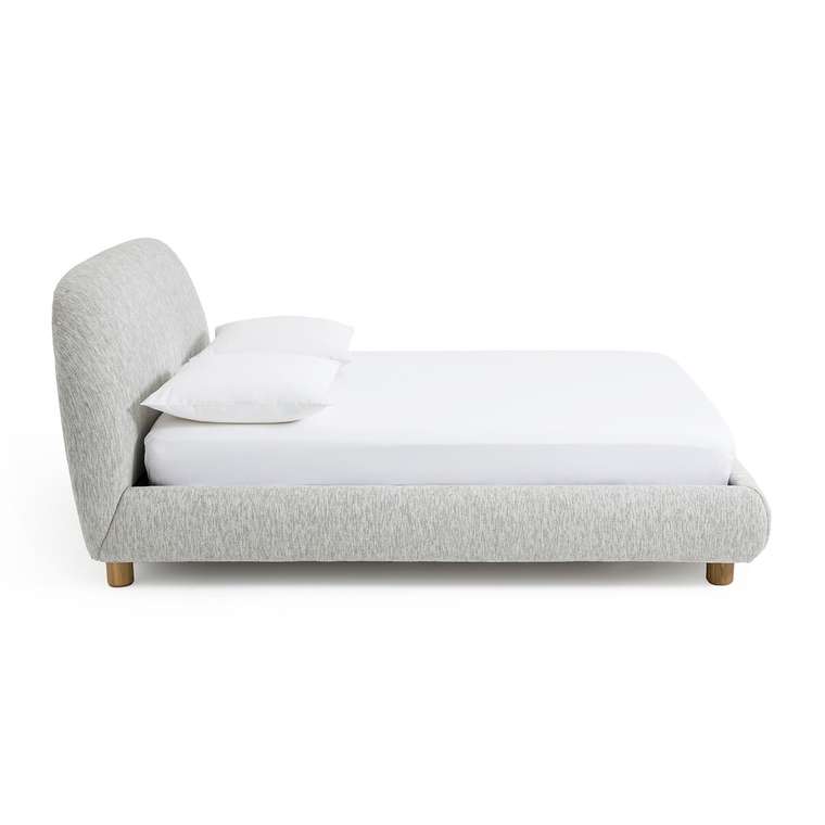 Кровать с кроватным основанием Aude дизайн Э Галлина 160x200 бежевого цвета