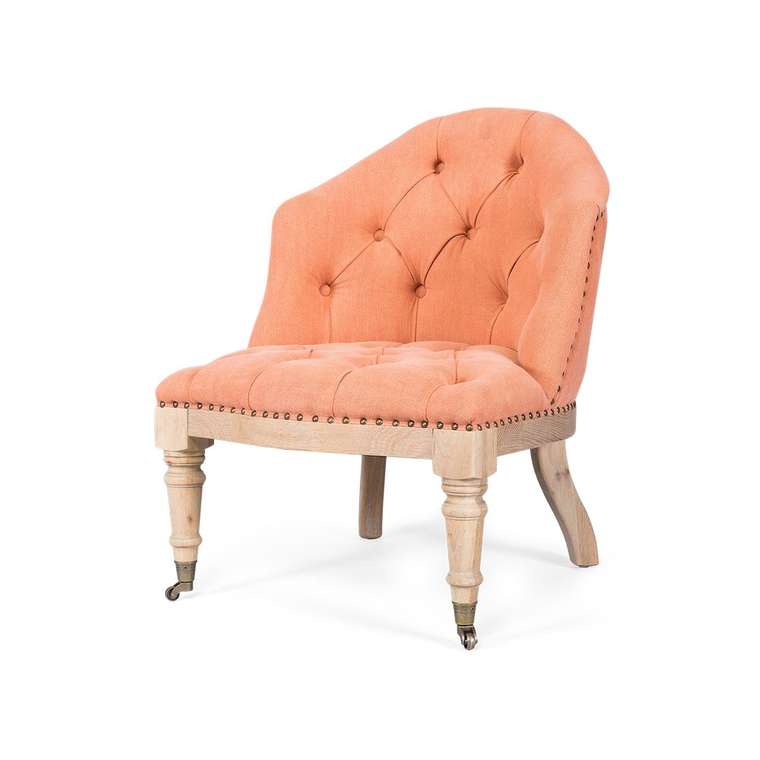 Кресло Austine персиково-розового цвета