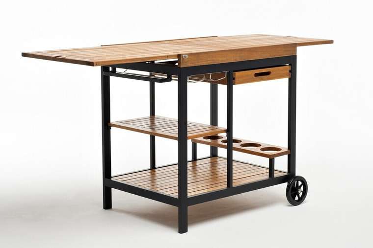 Раздвижной сервировочный стол Nourd бежевого цвета 