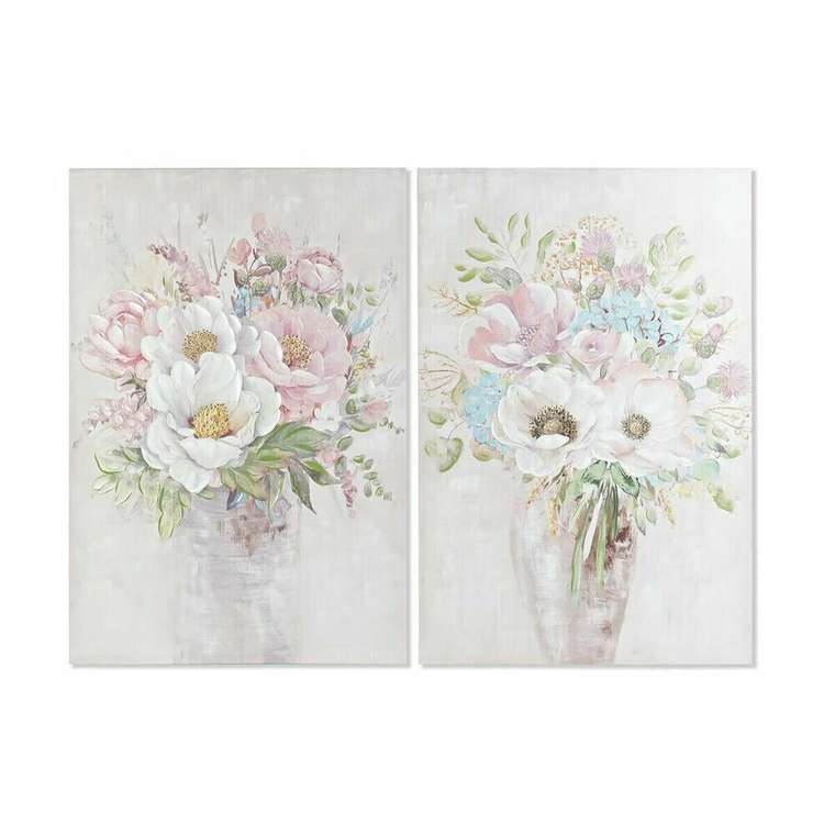 Картина Ваза для цветов 80 x 3 x 120 cm Shabby Chic (2 штук)