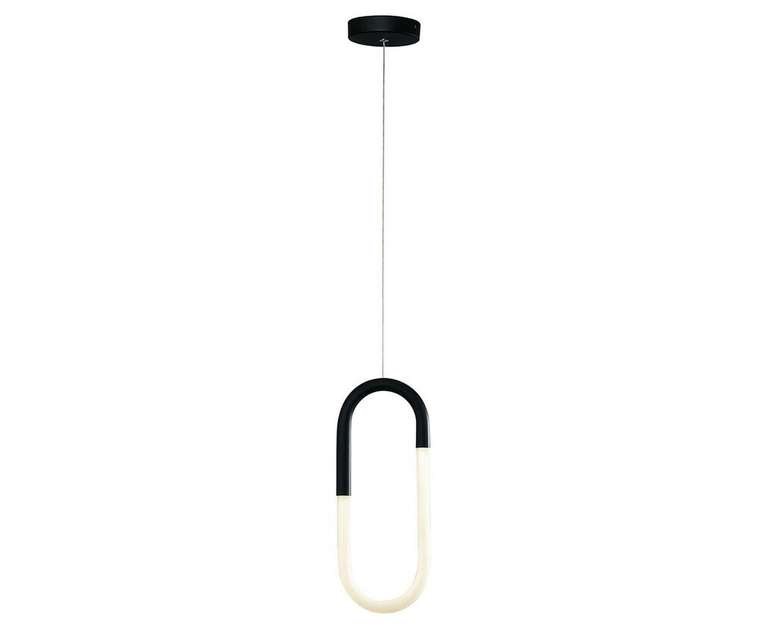 Подвесной светодиодный светильник Канто черно-белого цвета