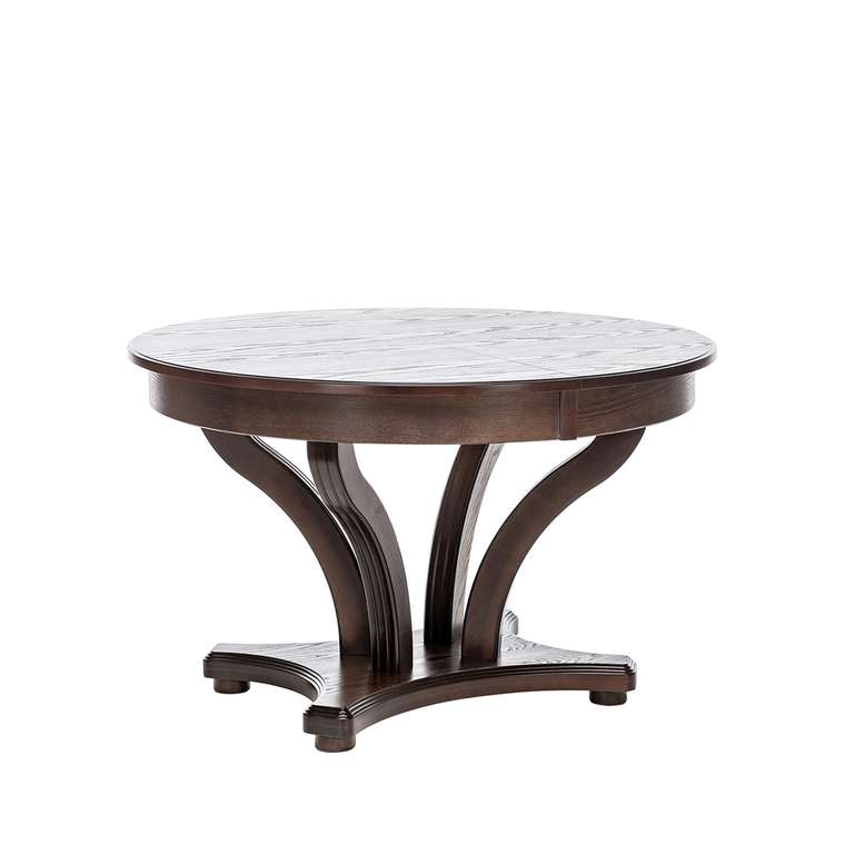 Раздвижной обеденный стол Ромео 1Р темно-коричневого цвета