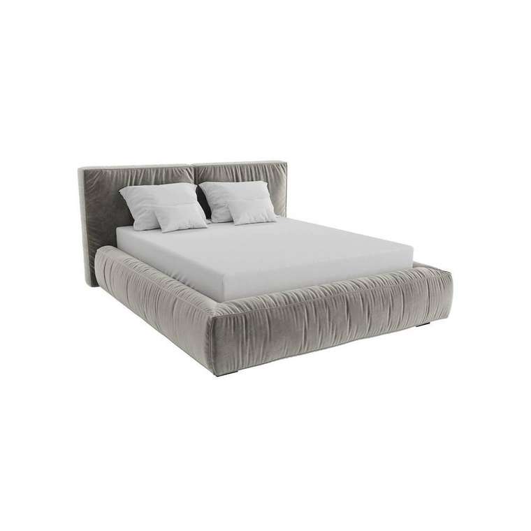 Кровать с ящиком и подъемным механизмом Sweet Dream 160х200 серого цвета