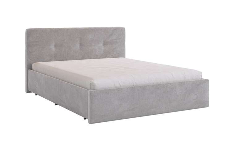 Кровать Веста 160х200 серого цвета без подъемного механизма