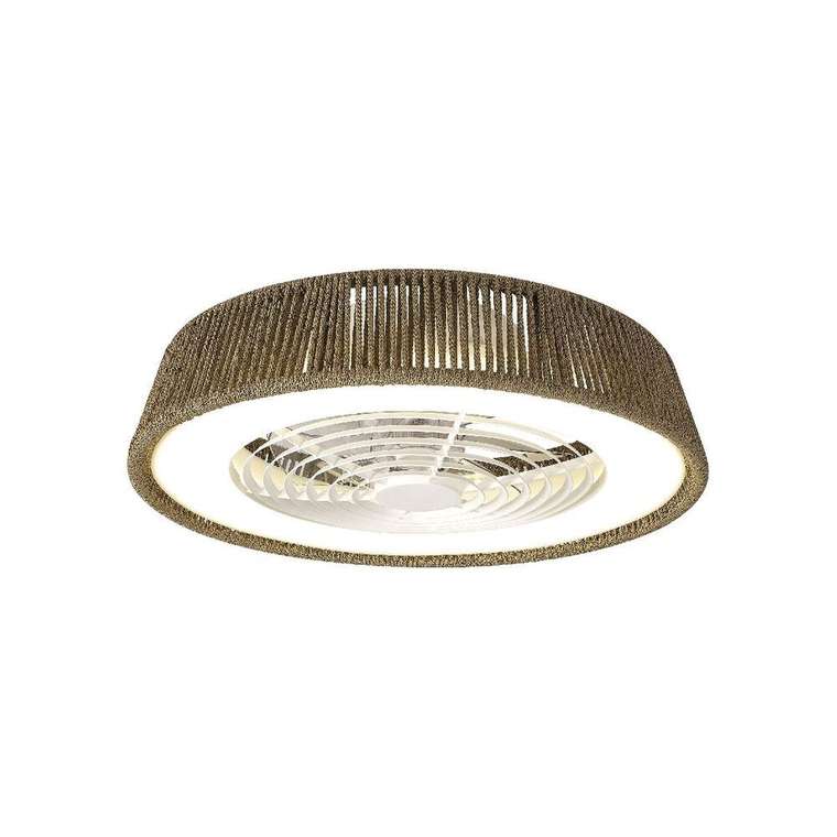 Люстра-вентилятор POLINESIA 8227 (ткань, цвет коричневый)