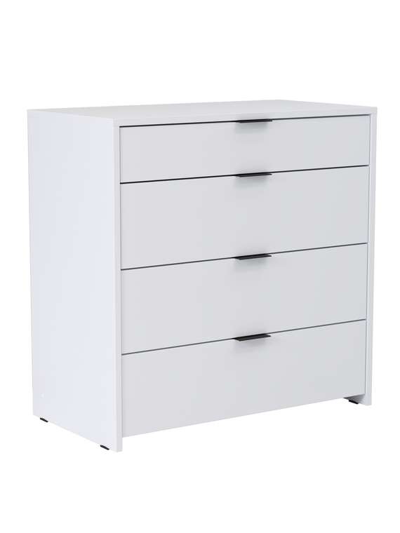 Комод Клэрити белого цвета