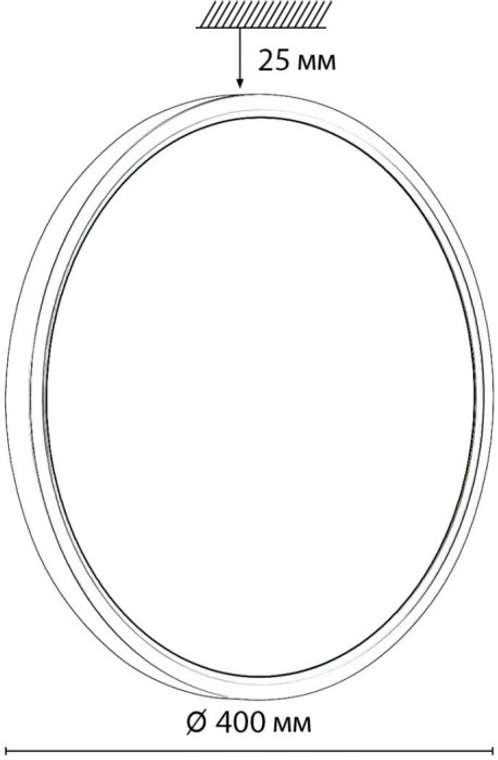 Настенно-потолочный Sonex Alfa Black 7660/24L MITRA пластик/белый/черный LED 32Вт 3000/4000K D400 IP20