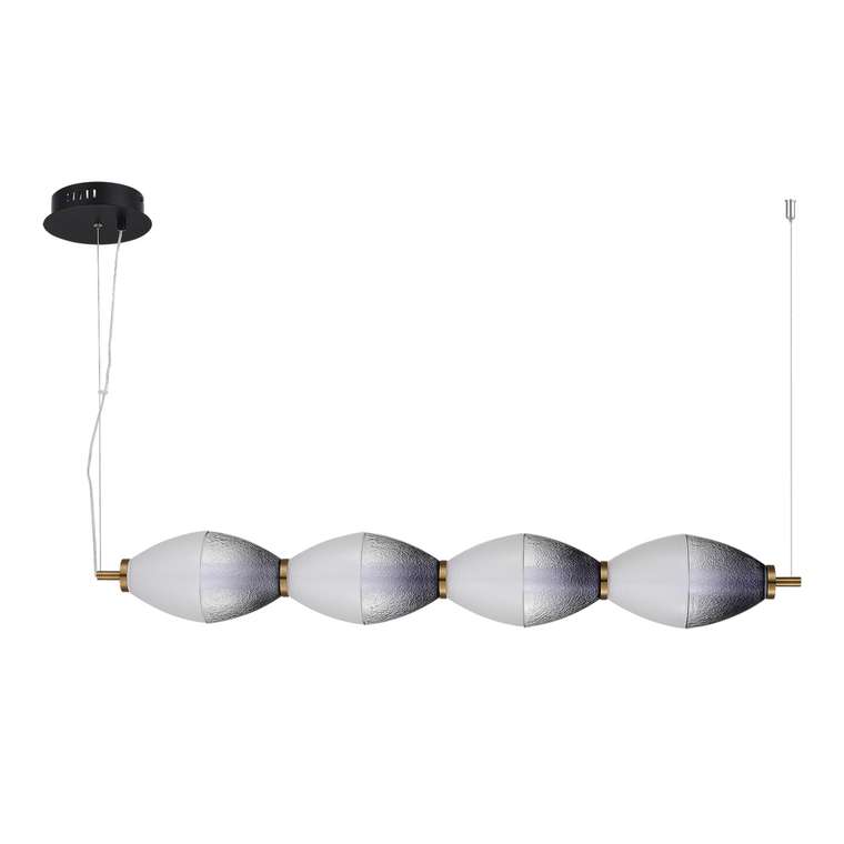 Светильник подвесной ST-Luce Черный/Белый, Дымчатый LED 1*28W 3000K ICE