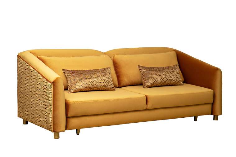 Диван-кровать Trevi желто-оранжевого цвета