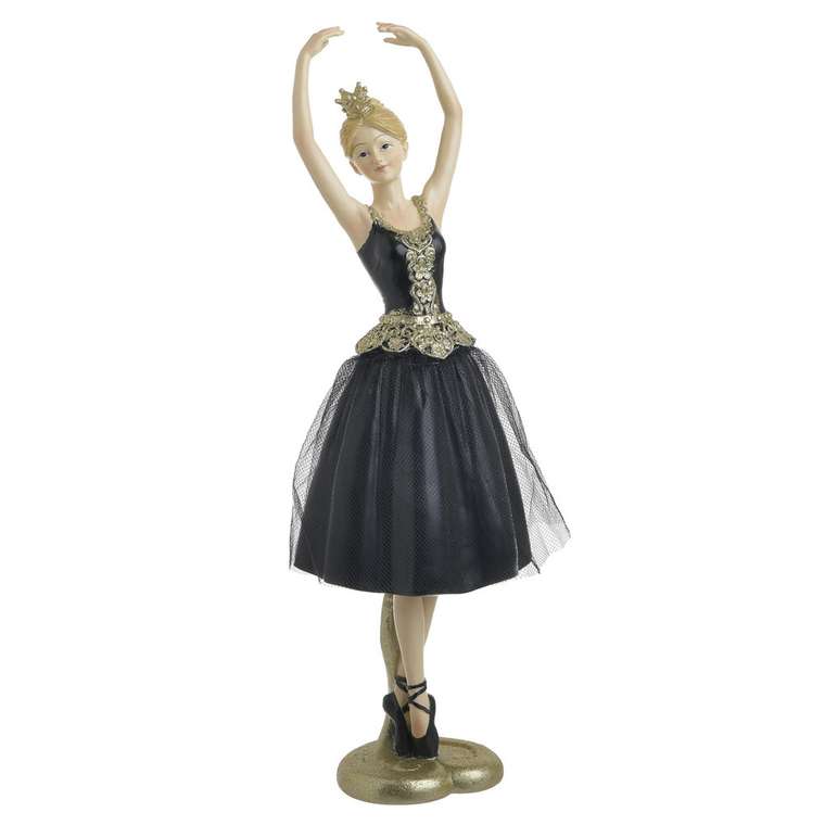 Статуэтка Балерина черно-золотого цвета