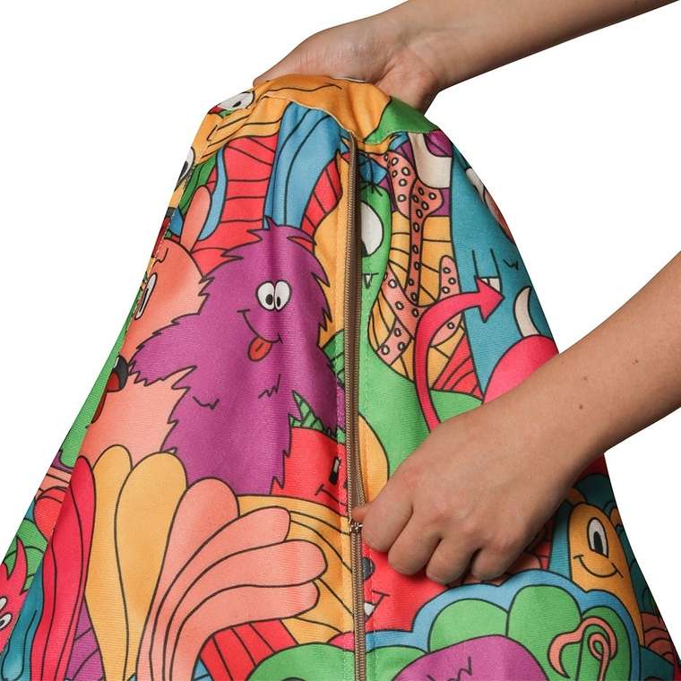 Кресло-мешок Груша Happy 2XL в обивке из велюра