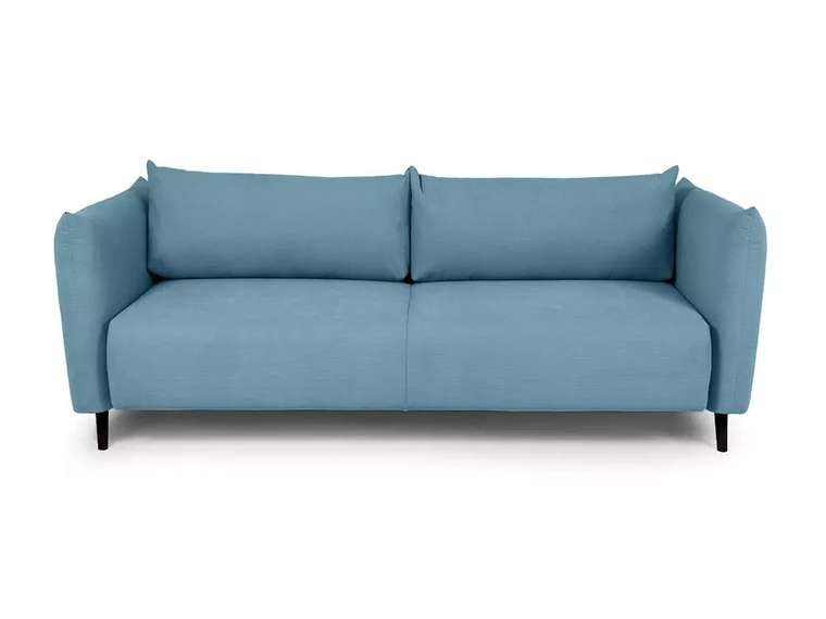 Диван-кровать Menfi голубого цвета с черными ножками