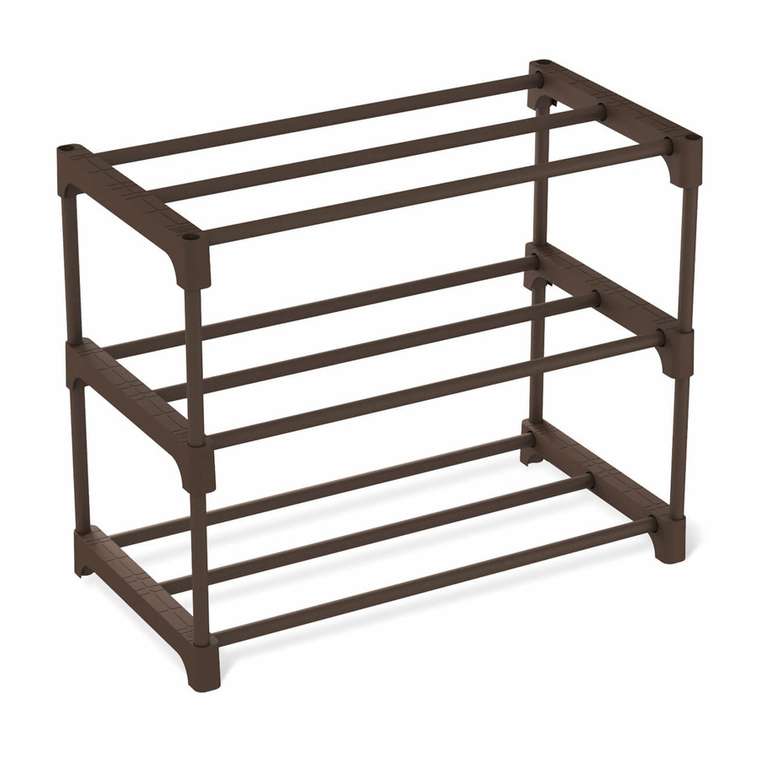 Полка для обуви SHT-SR6-P коричневого цвета