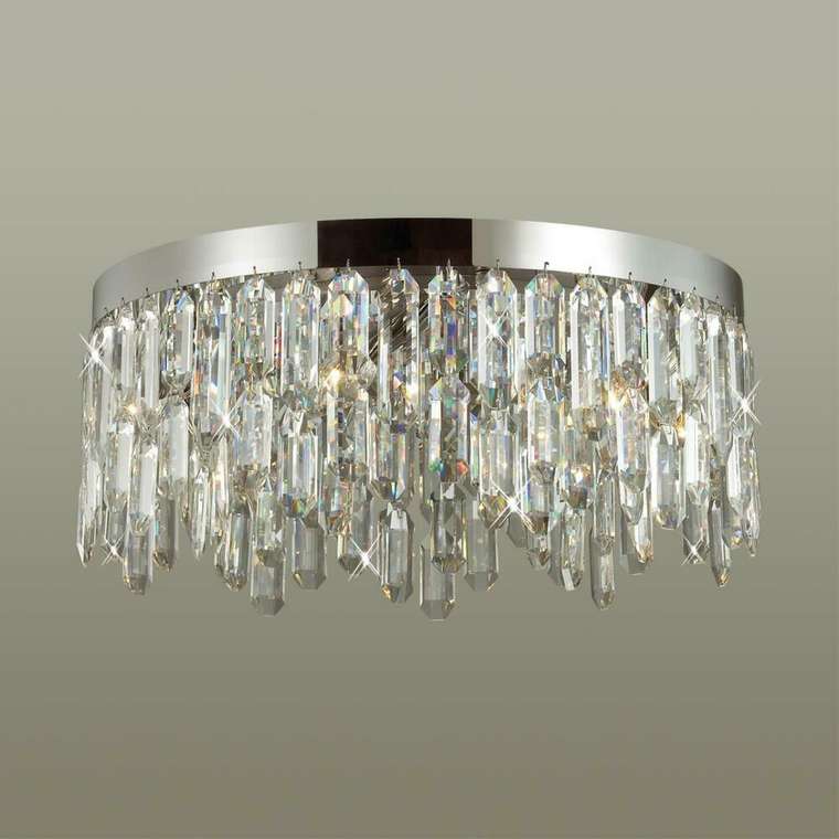 Потолочная люстра Dakisa 4985/6C из металла и хрусталя