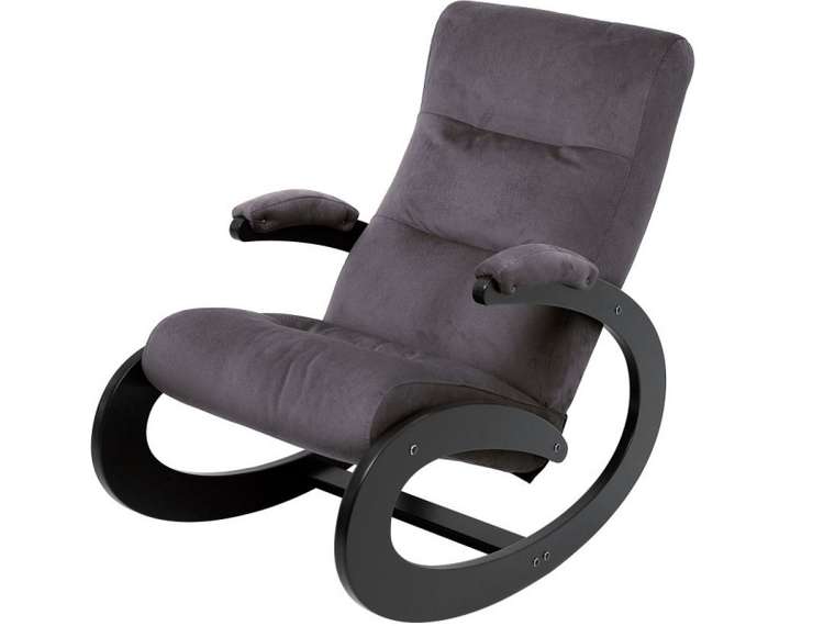 Кресло-качалка Экси серого цвета