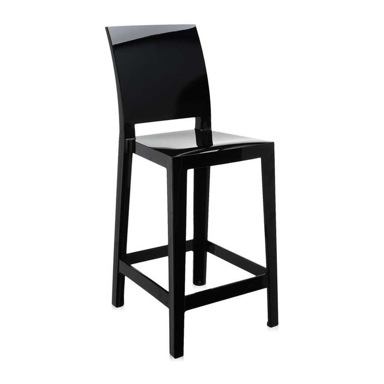 Полубарный стул One More Please черного цвета