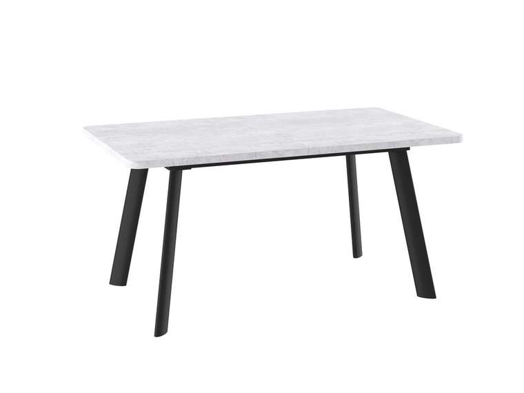 Раздвижной обеденный стол Прайм черно-серого цвета