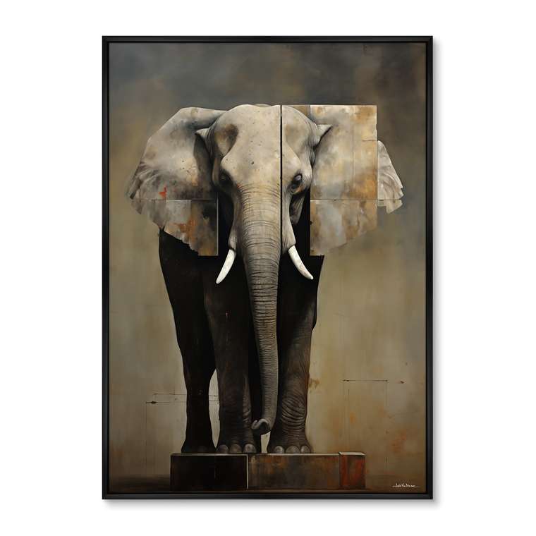 Репродукция картины Hoc est Elephanto, No 1, 2024г.