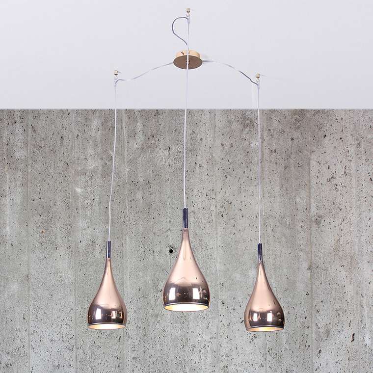 Подвесная люстра Luce Solara Moderno Brass в стиле Хай-Тек