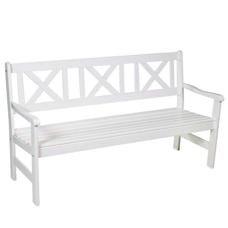 Скамья 3-х местная белая Azzura Europe