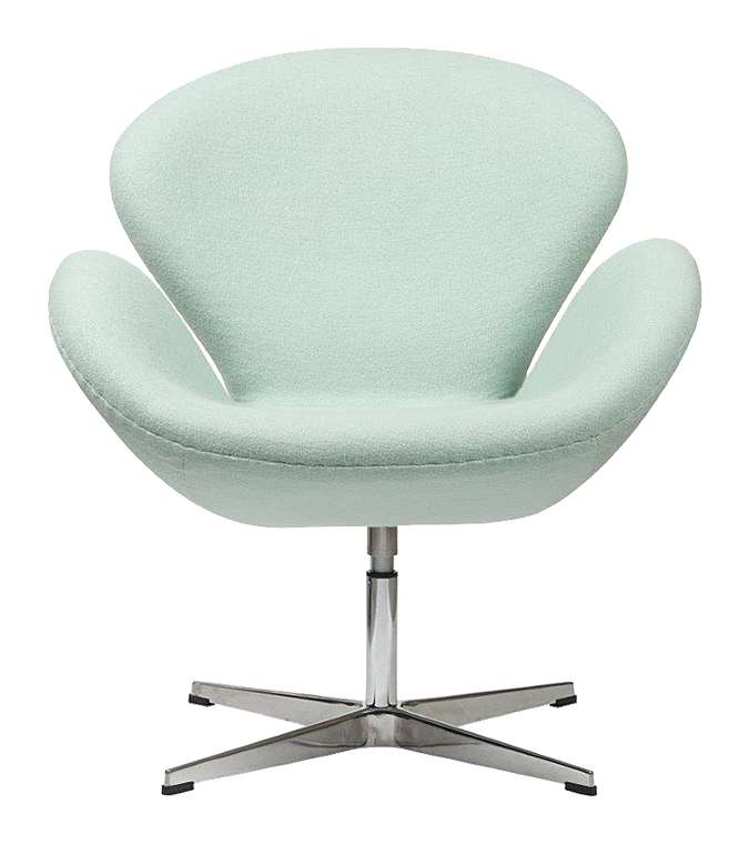 Кресло Swan Chair Tiffany светло-голубого цвета